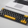 black and yellow keyboard