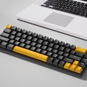 black and yellow keyboard