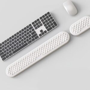 PU Leather Surface Wrist Rest Mouse Pad Set