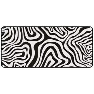 Topographic Extended White Mouse Mat for Computer