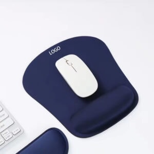 Wrist Rest Gaming Mouse Pad with Non-Slip PU Base